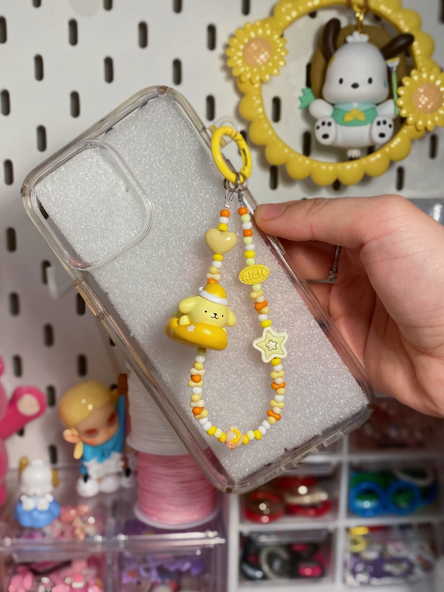 Sanrio-Pom Pom Purin Phone Charm