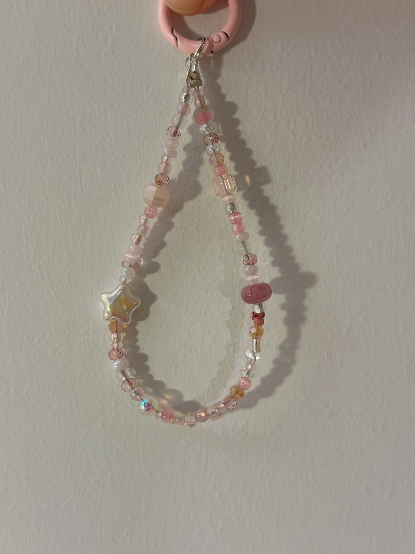 Phone Charm-Pink Stardust