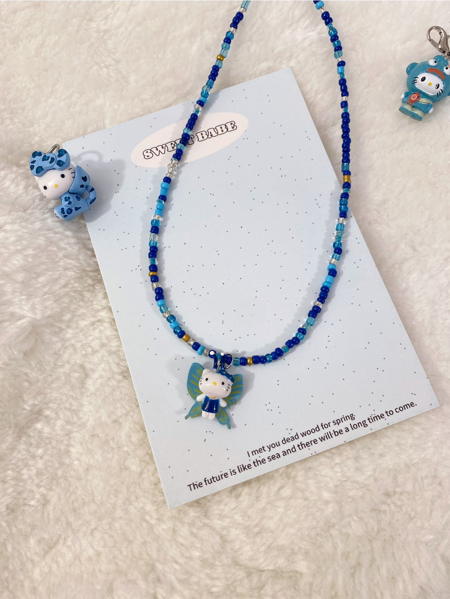 Butterfly Dream Hello Kitty Necklace 🦋💙