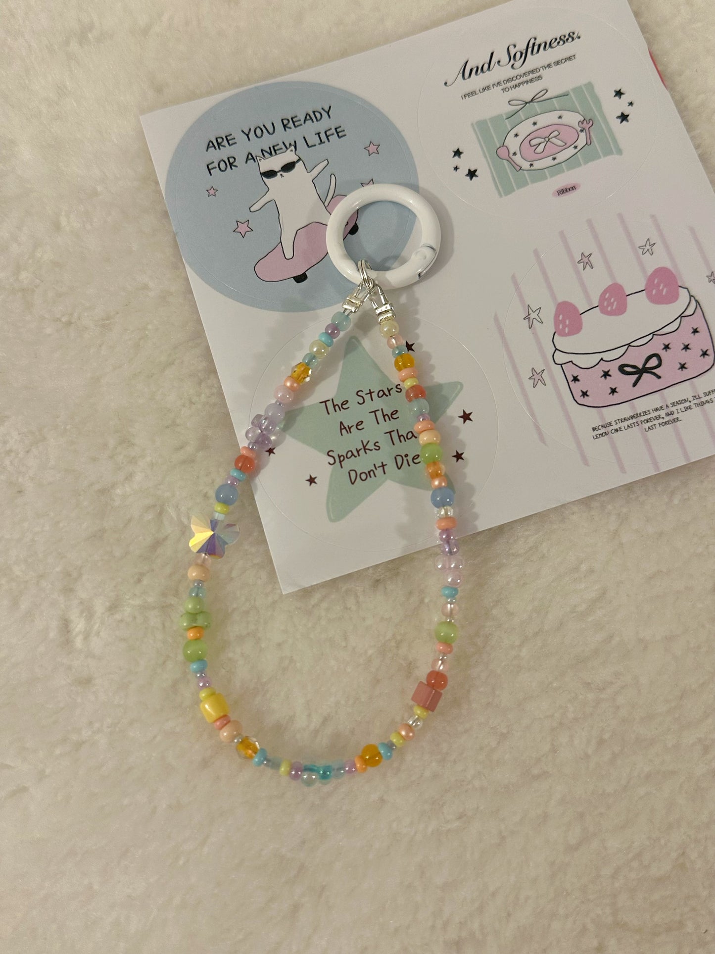 Rainbow Whimsy-Phone Charm