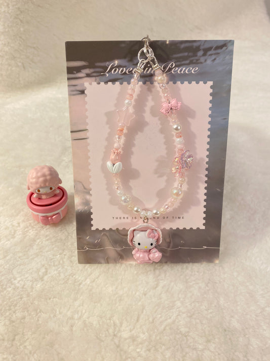 Sweet Lolita Hello Kitty Charm – Pink Pearl Edition