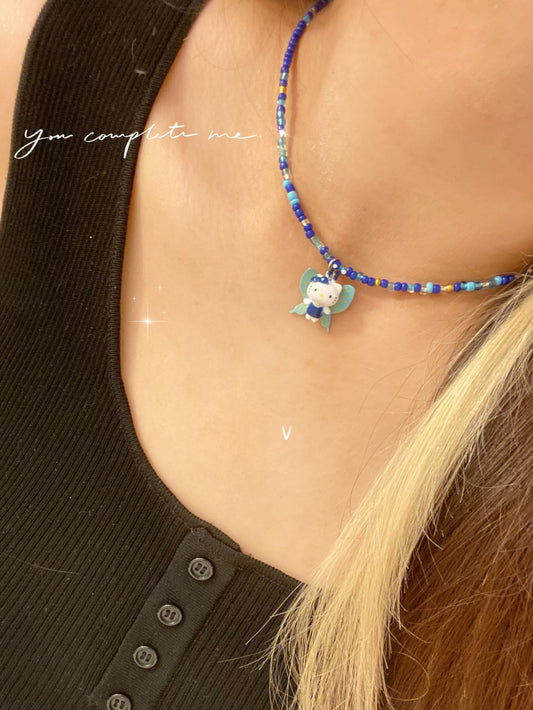 Butterfly Dream Hello Kitty Necklace 🦋💙