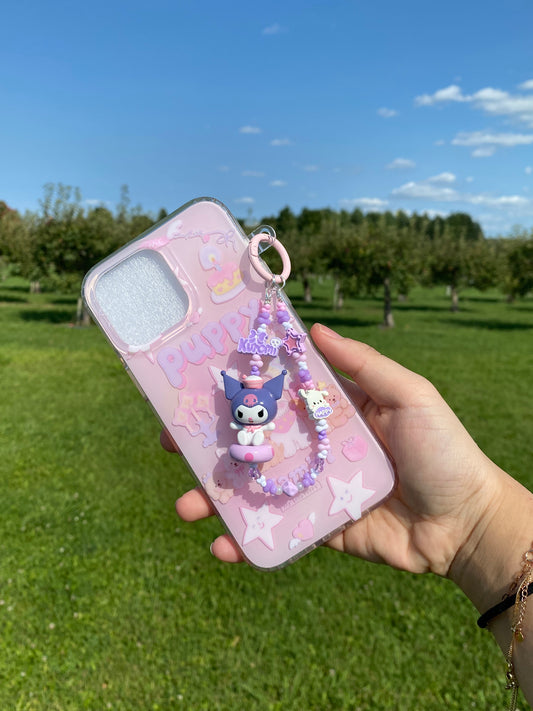 Sanrio-Kuromi Phone Charm